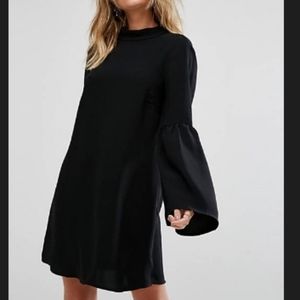 Mango Flute Sleeve Dress